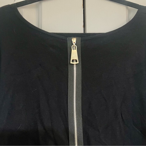Soft Surroundings Women's Margulies Sweater Black Size Small Zipper Back NWT - Picture 8 of 8